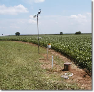 Photo showing hydrometeorologic monitoring near a CFO.