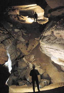 Image of passage in a cave.